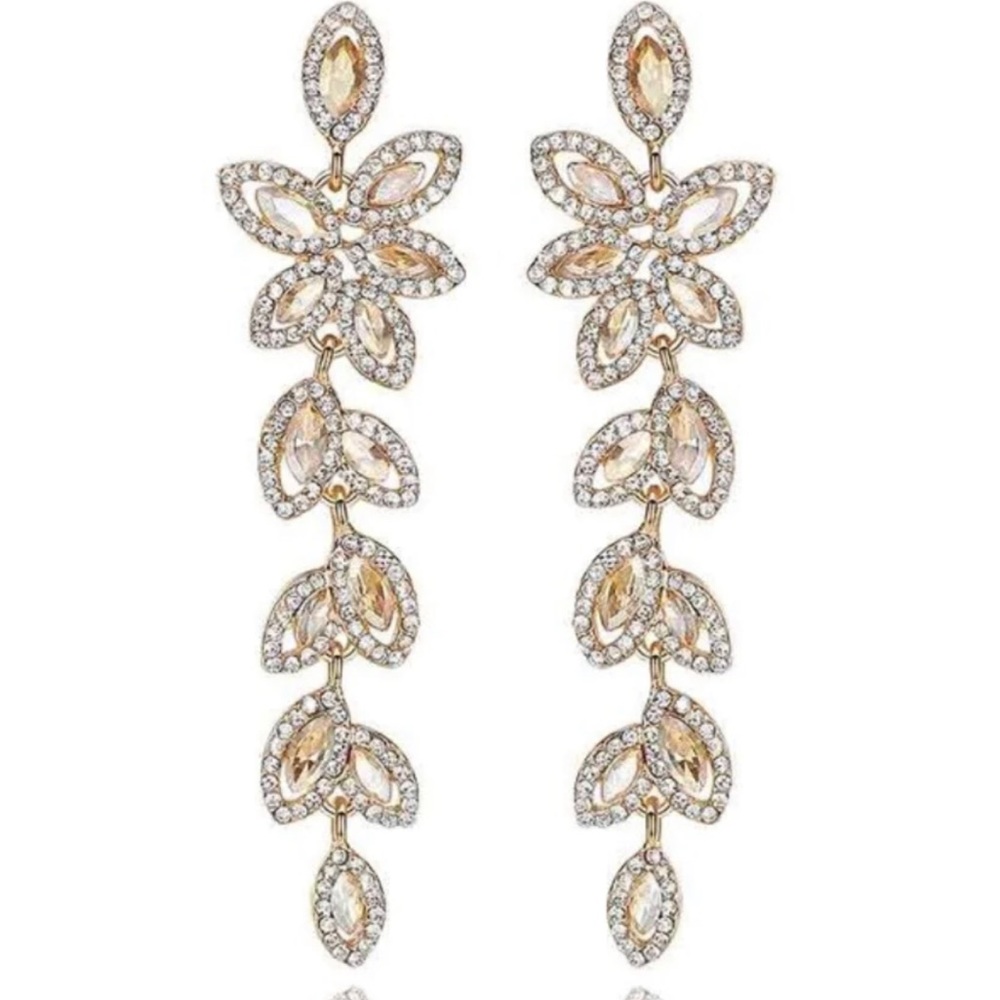 Champagne Leaves Earrings. Studio Minc